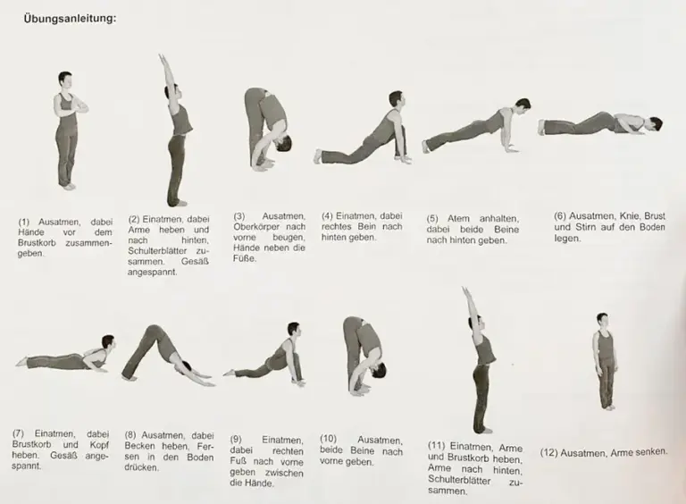 Ida Yoga Surya Namaskar Klassisch